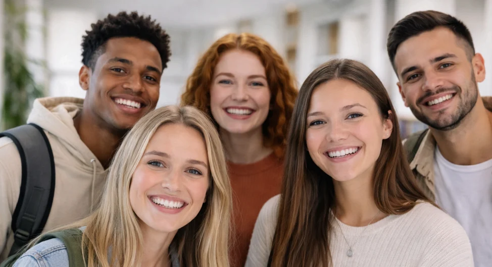 Junge Lehrkraft mit Unterrichtsmaterial – passend zu Referendariat und Vorbereitung.